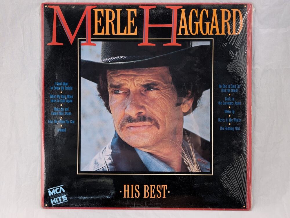 Merle Haggard His Best Vinyl LP 1985 MCA-5573 Country Music Album Record Jacket
